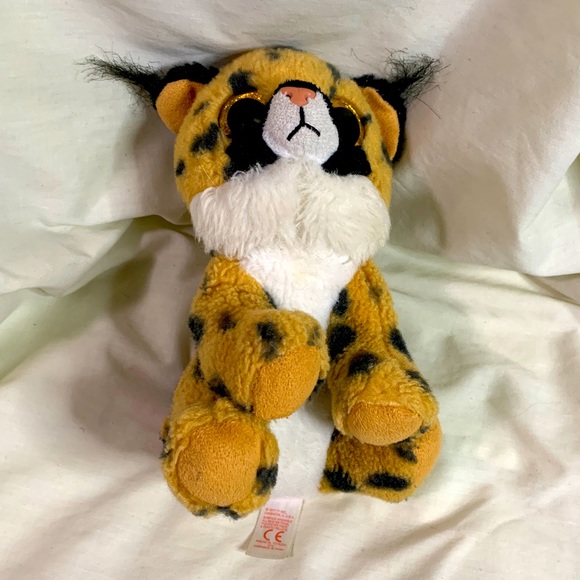 TY Beanie Boos Larry the Lynx Cat Plush Stuffed Toy pre-loved condition - Picture 7 of 10
